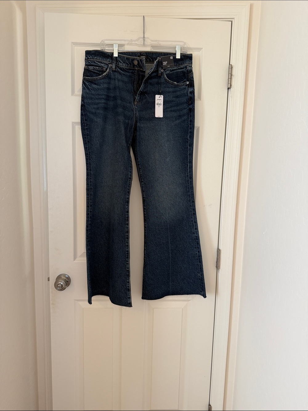 Dark Wash Flare Leg Women’s Jeans - Dark Blue